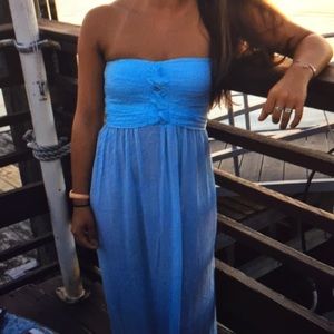 Beautiful blue maxi dress